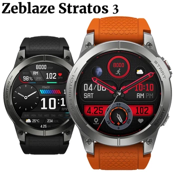 Умные часы Zeblaze Stratos 3 / pro с AMOLED-дисплеем, Спортивные Умные Часы, Встроенный GPS, Bluetooth-совместимый Монитор Сердечного Ритма Для Телефонных звонков