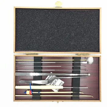 Усовершенствованный инструмент для ковыряния ушей, набор из 9 предметов с вилкой для ковыряния ушей