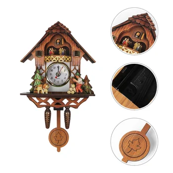 Часы с кукушкой, деревянные настенные часы с маятником, Декоративные часы, Арабский декор для дома, гостиной, офиса без часов с кукушкой