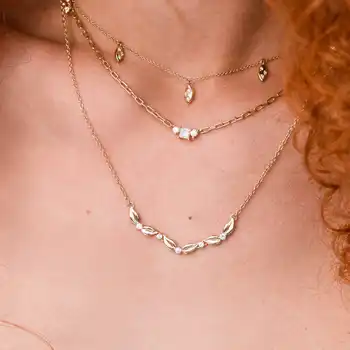 Элегантное ожерелье Verdura из стерлингового серебра S925 пробы с регулируемой цепочкой